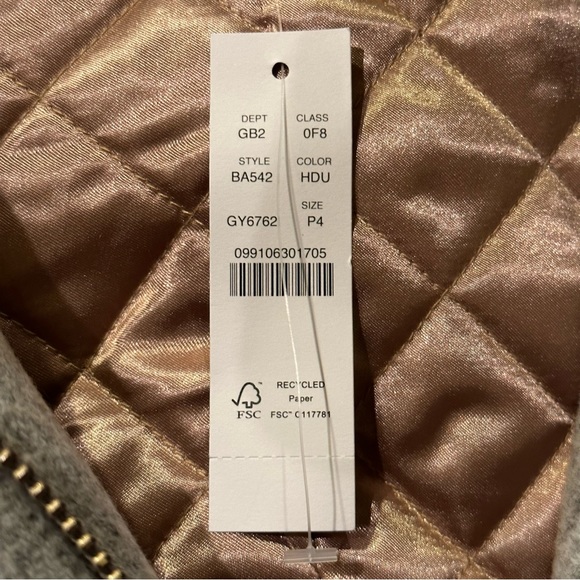 J Crew Petite Women’s Summit Parka in Italian Stadium Cloth Wool - Picture 11 of 11